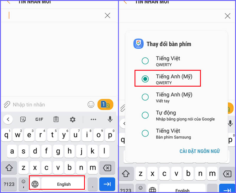 Cách cài thêm ngôn ngữ cho bàn phím điện thoại Android, iPhone ...