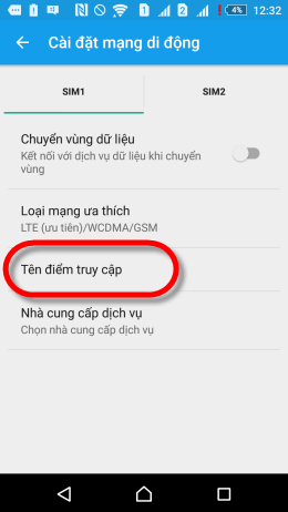 Chọn T&ecirc;n điểm truy cập
