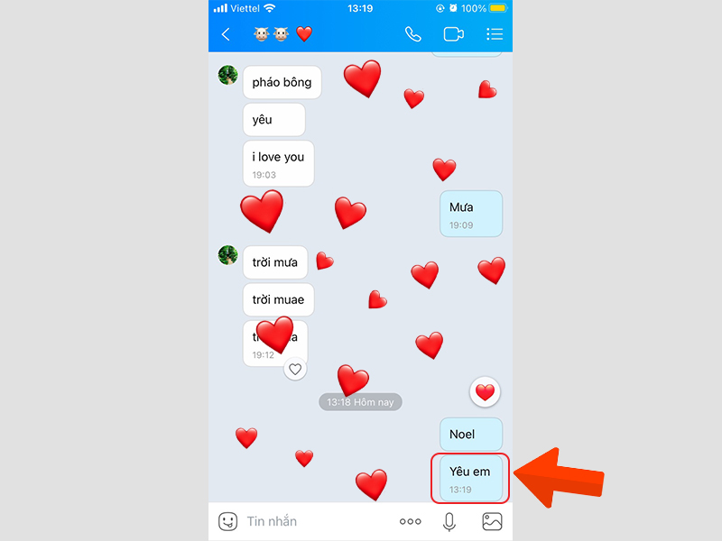 Bạn muốn thêm hiệu ứng đẹp mắt vào các tin nhắn của mình? Với từ khoá tạo hiệu ứng trên Zalo, bạn có thể tạo hình trái tim độc đáo chỉ bằng những ký tự đặc biệt. Hãy xem hình để biết cách tạo trái tim và thực hiện ngay để tăng thêm vẻ đẹp cho tin nhắn của mình nhé!