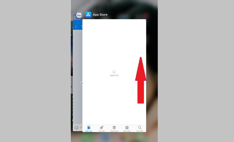 Tắt App Store sau đó mở lại
