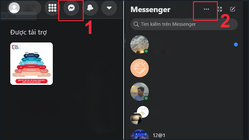 Hãy truy cập vào Messenger trên Facebook