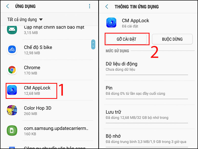 Cách Mở Khóa Khi Quên Mật Khẩu Ứng Dụng App Lock Trên Android -  Thegioididong.Com
