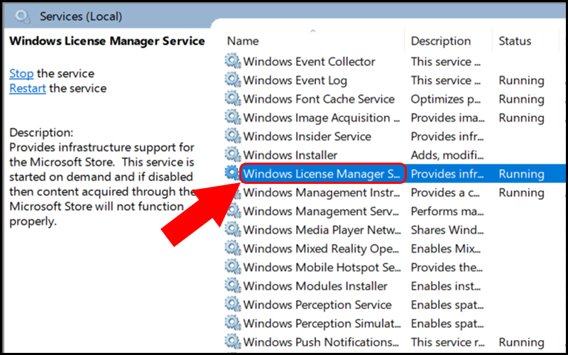 Windows License Manager Services 