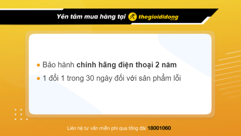 Chính sách bảo hành sản phẩm tại Thế Giới Di Động 