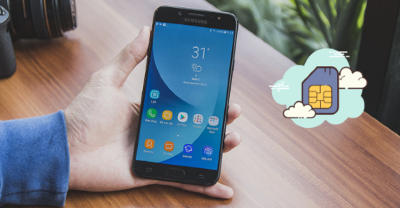 Cách tháo, lắp thẻ nhớ, thẻ SIM trên điện thoại Samsung Galaxy J7 Pro