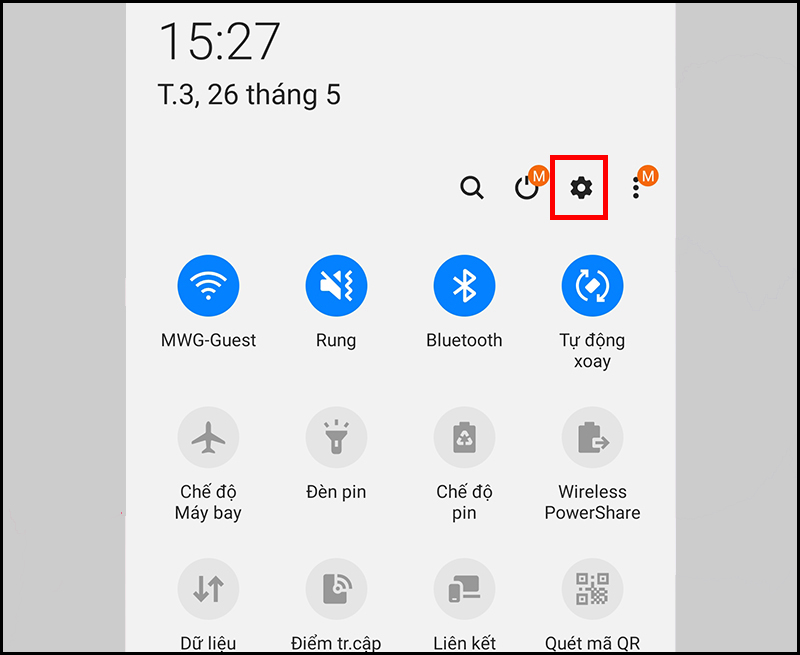 Biểu tượng Cài đặt