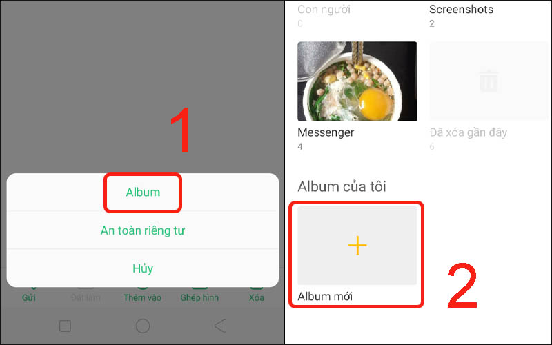 Tạo album ảnh mới
