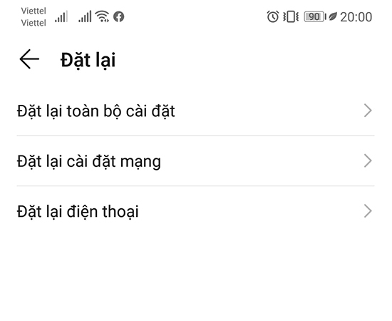 Bước 3: Tại đ&acirc;y c&aacute;c bạn c&oacute; thể t&ugrave;y chọn c&aacute;ch kh&ocirc;i phục c&agrave;i đặt gốc.