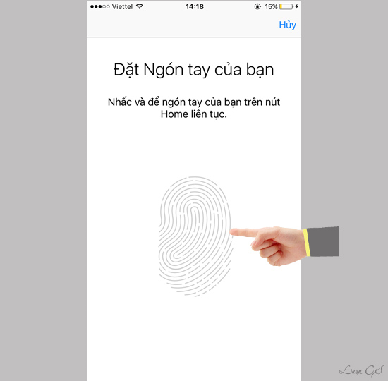 Bước 6: Tiếp tục chạm và nhấc ngón tay của bạn lên nút 