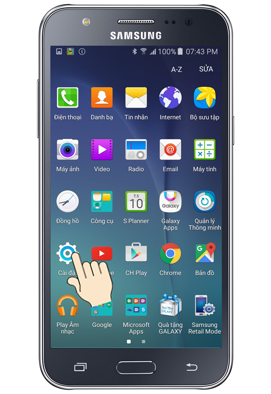 Thay đổi font chữ Samsung Galaxy J7 - Thegioididong.com