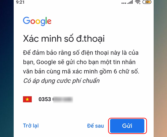 Hướng dẫn tạo tài khoản Google, CH Play, YouTube trên điện thoại