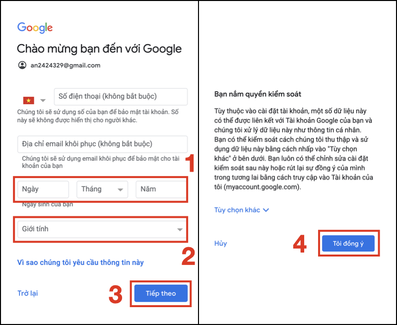 Cách tạo tài khoản Google trên điện thoại, máy tính cực đơn giản