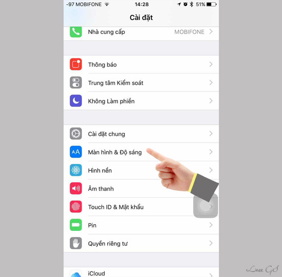 Tiếp theo bạn chọn vào 