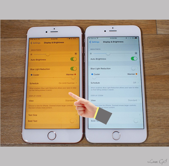Tông màu ấm sẽ làm diệu cho đôi mắt của bạn hơn