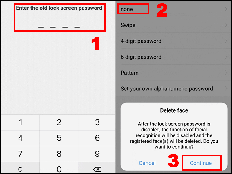 Chọn không để vô hiệu hoá mật khẩu