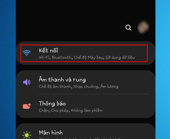 Bước 2: Tiếp đến các bạn chọn Kết nối.