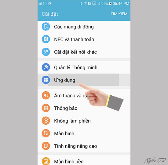 Samsung Galaxy S7 cách gỡ bỏ ứng dụng