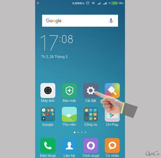 Chế độ một tay trên MIUI