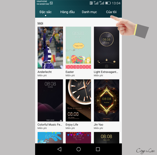 chọn chủ đề của tôi