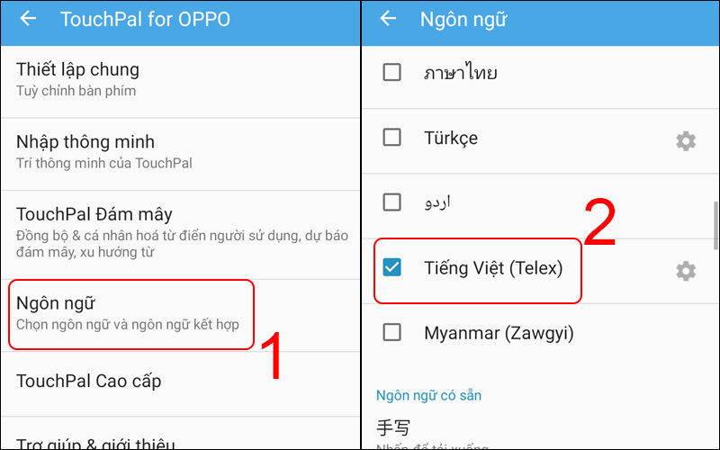 Bạn đang sử dụng điện thoại OPPO và muốn sử dụng tiếng Việt để gõ tin nhắn hay chat với bạn bè một cách dễ dàng hơn? Với cài đặt bàn phím tiếng Việt trên điện thoại OPPO, bạn sẽ có thể sử dụng ngôn ngữ yêu thích của mình một cách thuận tiện nhất. Hãy xem hình ảnh để biết thêm chi tiết.