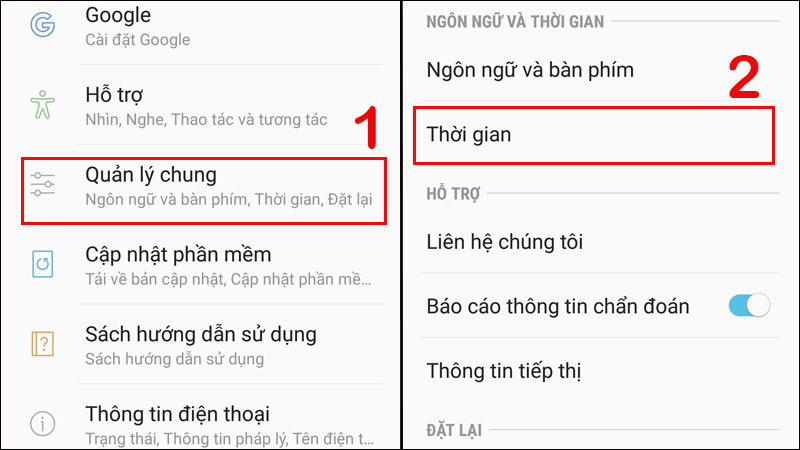 C&agrave;i đặt giờ tr&ecirc;n m&agrave;n h&igrave;nh điện thoại Samsung
