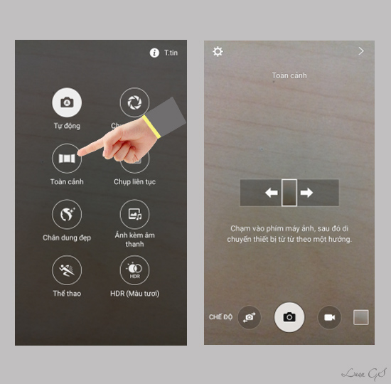 Tiếp theo chế độ "Toàn Cảnh"