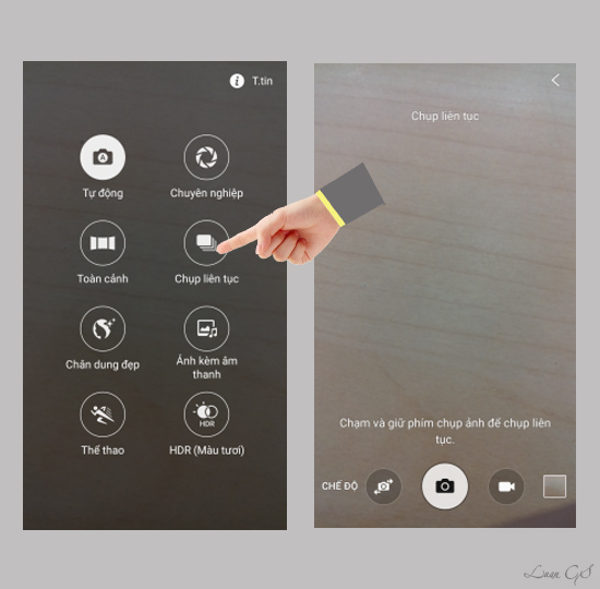 Chế độ chụp ảnh liên tục