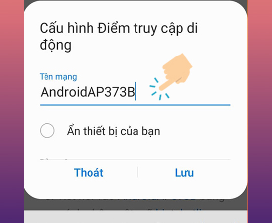 Thiết lập Cấu hình Điểm truy cập di động