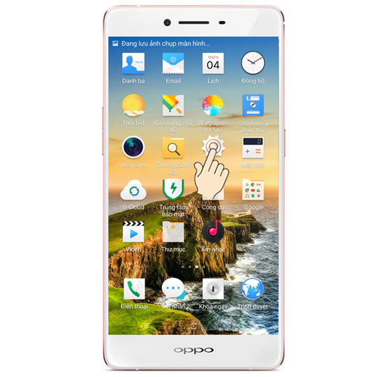 Chọn cài đặt.