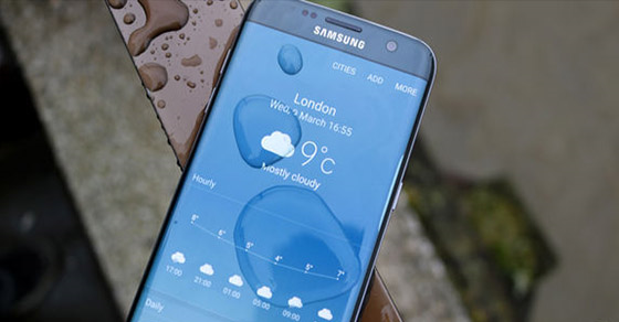 Cách thêm và cài đặt tiện ích thời tiết trên điện thoại Samsung