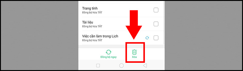 Xác nhận xóa gmail