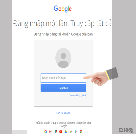 Đăng nhập tài khoản Google