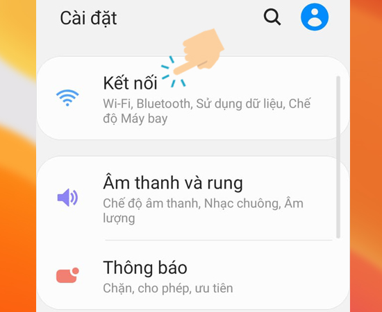 Bước 2: Tiếp theo hãy chọn Kết nối.