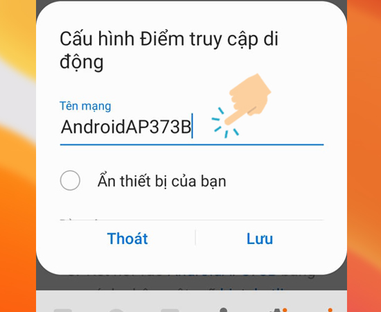 Bước 7:Cuối cùng bạn hãy đặt tên và mật khẩu wifi và chọn Lưu.