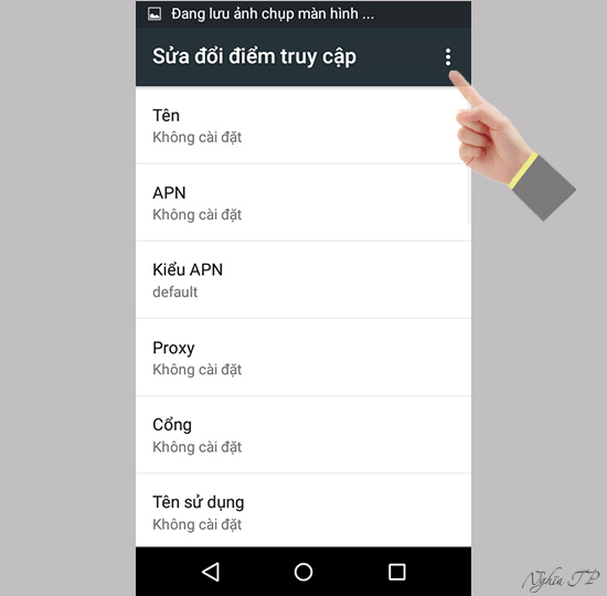 Chọn dấu 3 chấm
