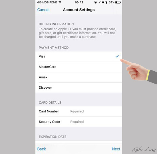 Tạo tài khoản không có chữ None