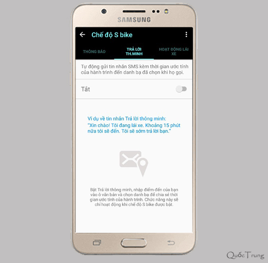 Chế độ an toàn khi lái xe S-bike trên Samsung Galaxy