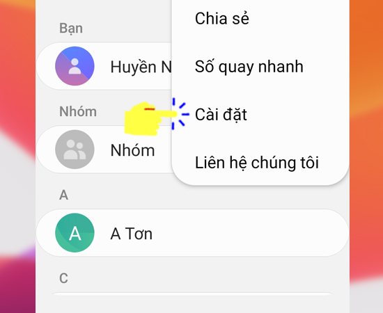 Bước 2: Bạn hãy chọn tiếp Nhiều hơn và sau đó chọn Cài Đặt.