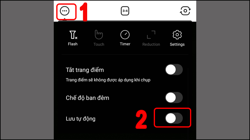 Bật lưu tự động