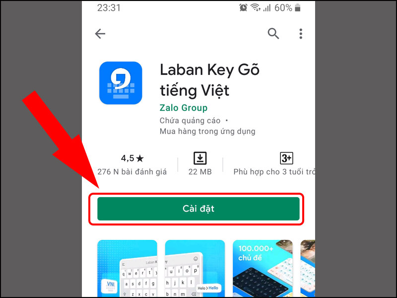 Cài đặt ứng dụng Laban Key