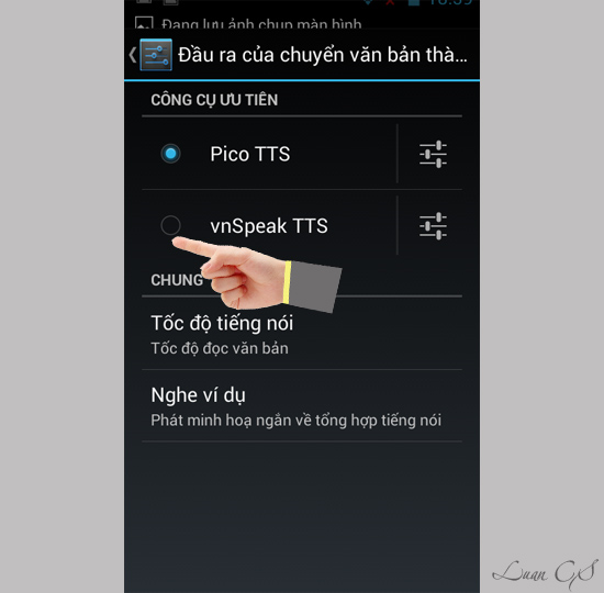 ​Bật VnSpeakTTS