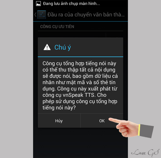 Chọn OK