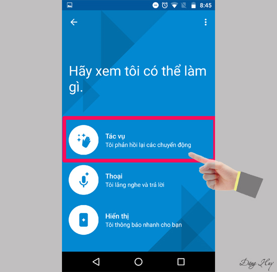 Bước 3: Chọn Tác Vụ.