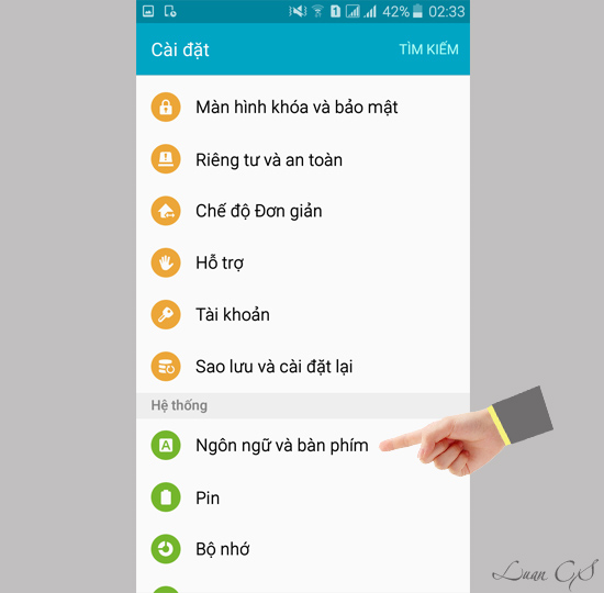 Ngôn ngữ và bàn phím