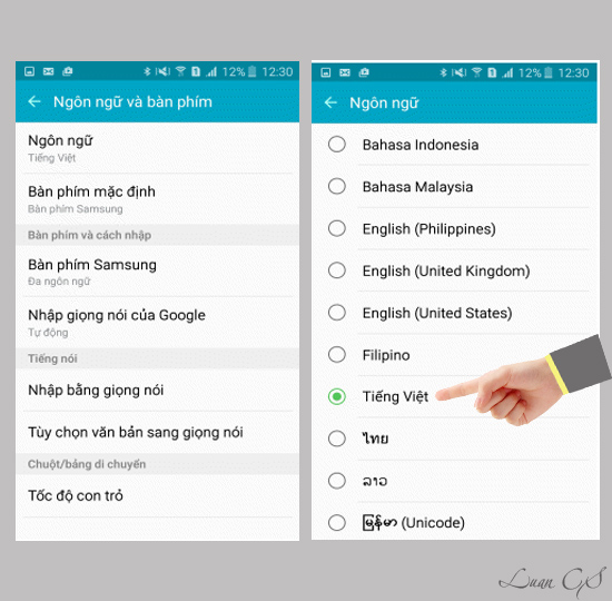 Chọn ngôn ngữ của bạn