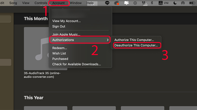Truy cập vào mục Music (trước đây là iTunes) trên máy Mac của bạn