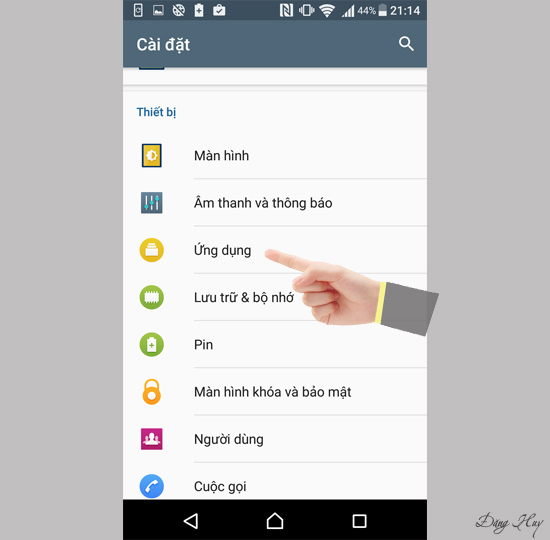 Bước 2: Chọn 