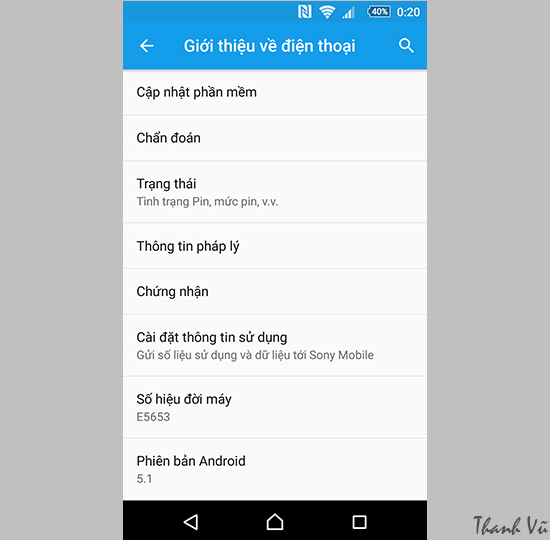 Thông tin thiết bị