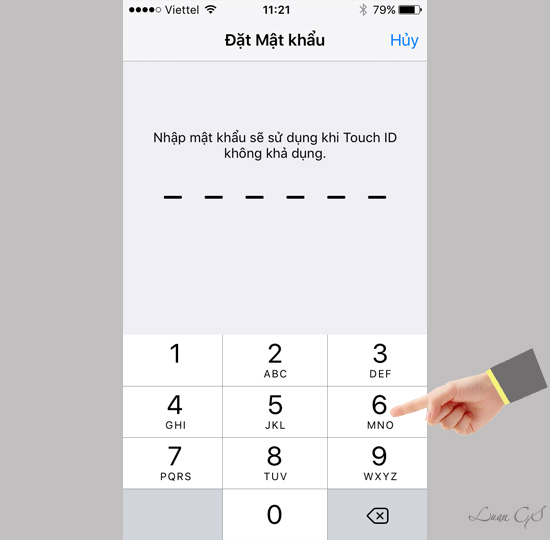 Cài đặt mật khẩu dự phòng