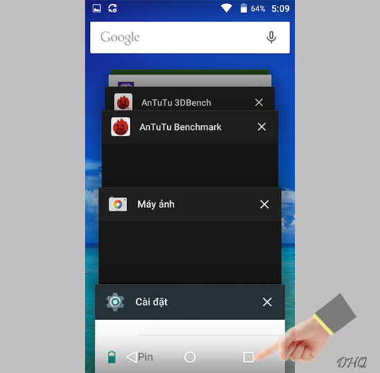 Chọn ứng dụng để tắt đi
